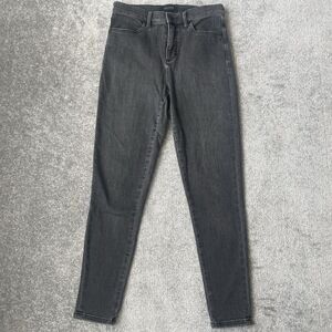 Banana Republic Jeans Womens 28 Light Wash Black Skinny Stretch Denim Pants